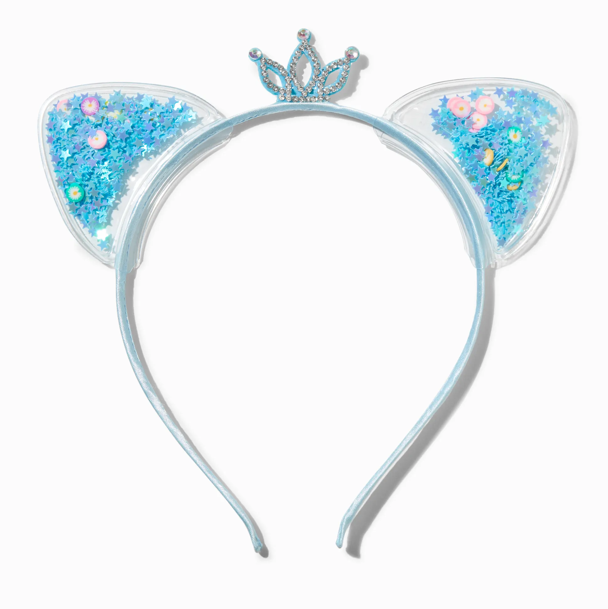Claire's Club Blue Star Shaker Cat Ears Headband