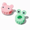 Claire's Club Pink & Green Critter Hair Claws - 2 Pack