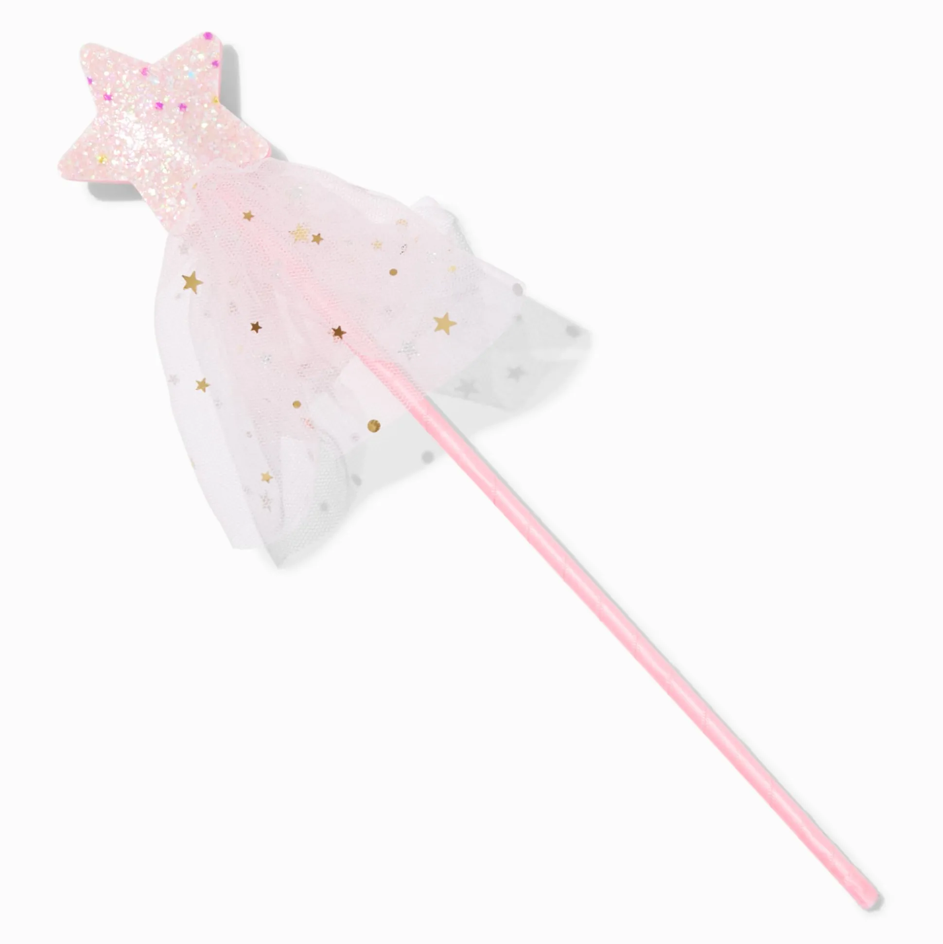 Claire's Club Pink Star & Tulle Glow in the Dark Wand