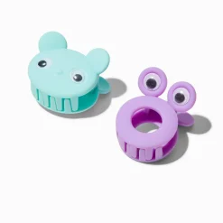 Claire's Club Purple & Blue Critter Hair Claws - 2 Pack