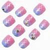 Claire's Club Purple Mermaid Press On Vegan Faux Nail Set - 10 Pack