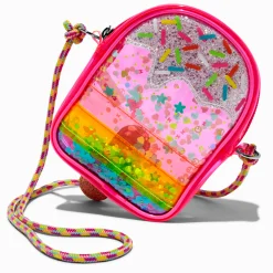 Claire's Club Rainbow Ice Lolly Shaker Crossbody Bag
