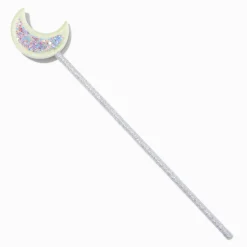 Claire's Club Silver Crescent Moon Glow in the Dark Wand
