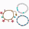 Claire's Club Starfish Charm & Beaded Bracelet Set - 3 Pack