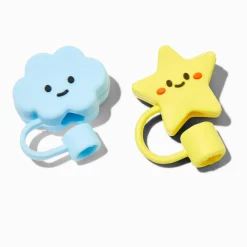 Cloud & Star Straw Covers - 2 Pack