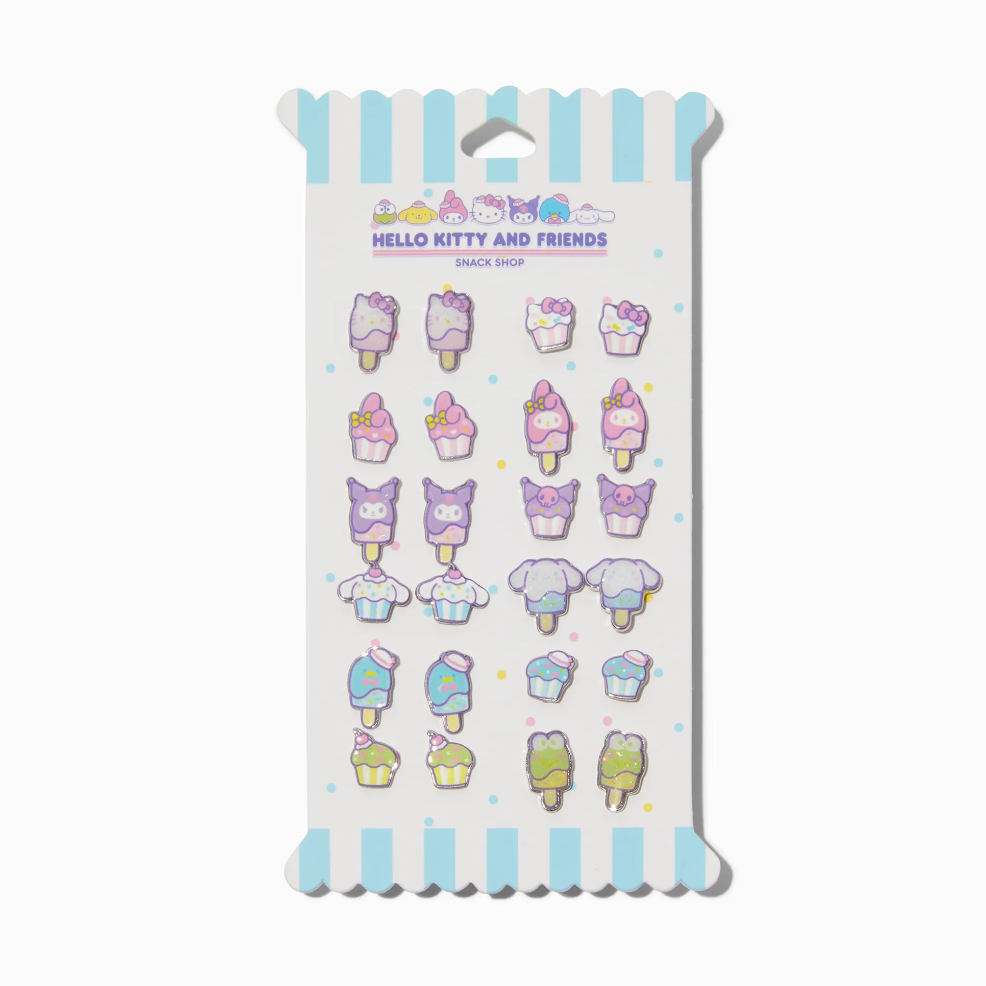 Clous d’oreilles Boutique de snacks Hello Kitty® And Friends - Lot de 12