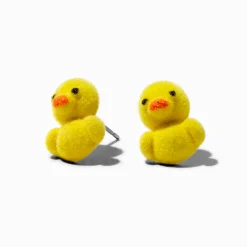 Clous d’oreilles canard pelucheux