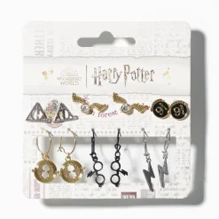 Clous d’oreilles et créoles Harry Potter™ - Lot de 6