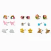 Clous d’oreilles jour de pluie printanier - Lot de 9