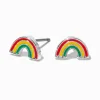 Clous d’oreilles mini arc-en-ciel