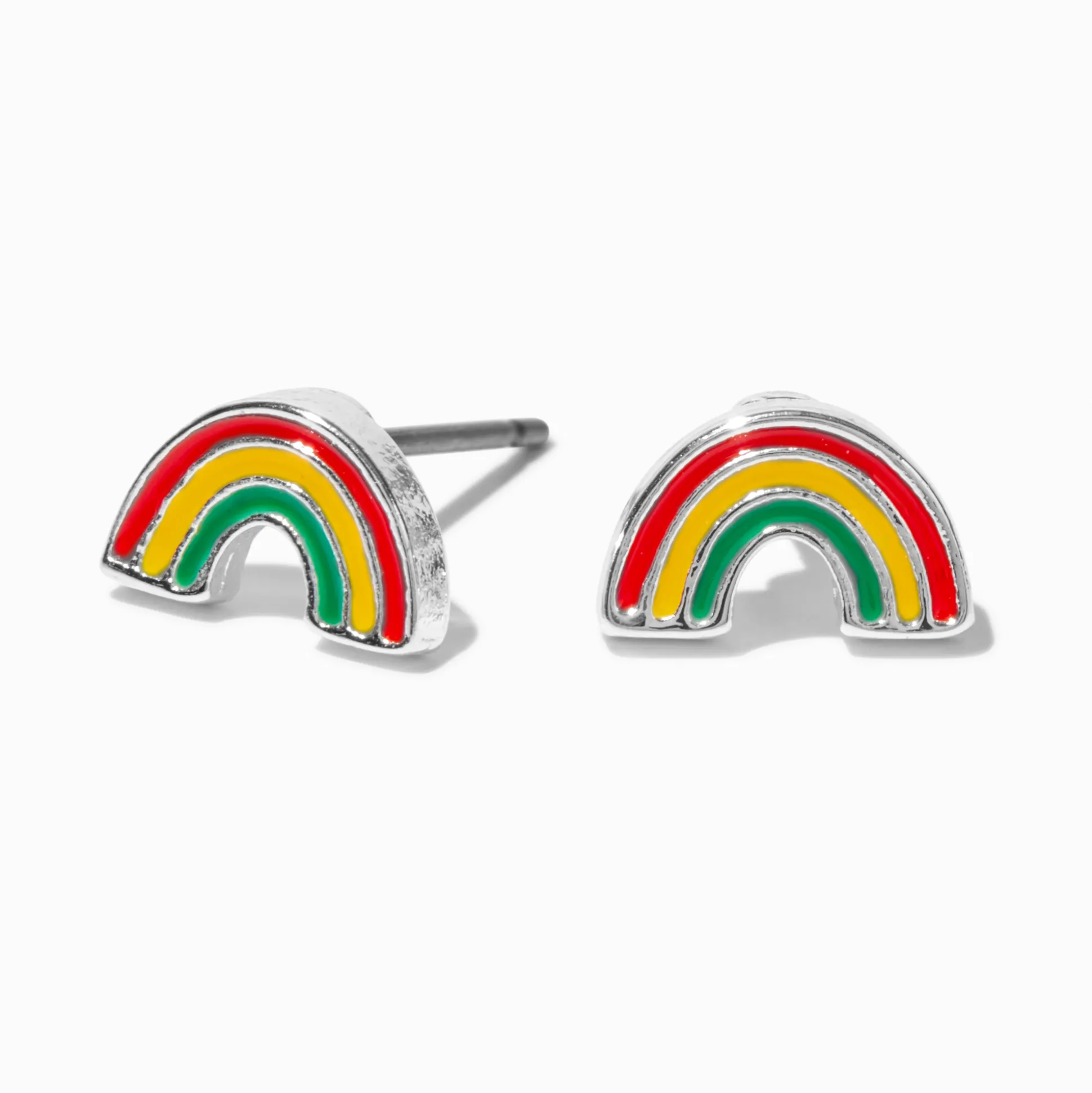 Clous d’oreilles mini arc-en-ciel