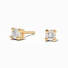 Clous d’oreilles panier ronds 3 mm avec zircon cubique couleur dorée C LUXE by Claire’s
