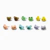 Clous d’oreilles petits animaux pailletés estivaux - Lot de 6