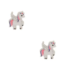 Clous d'oreille Pégase en argent