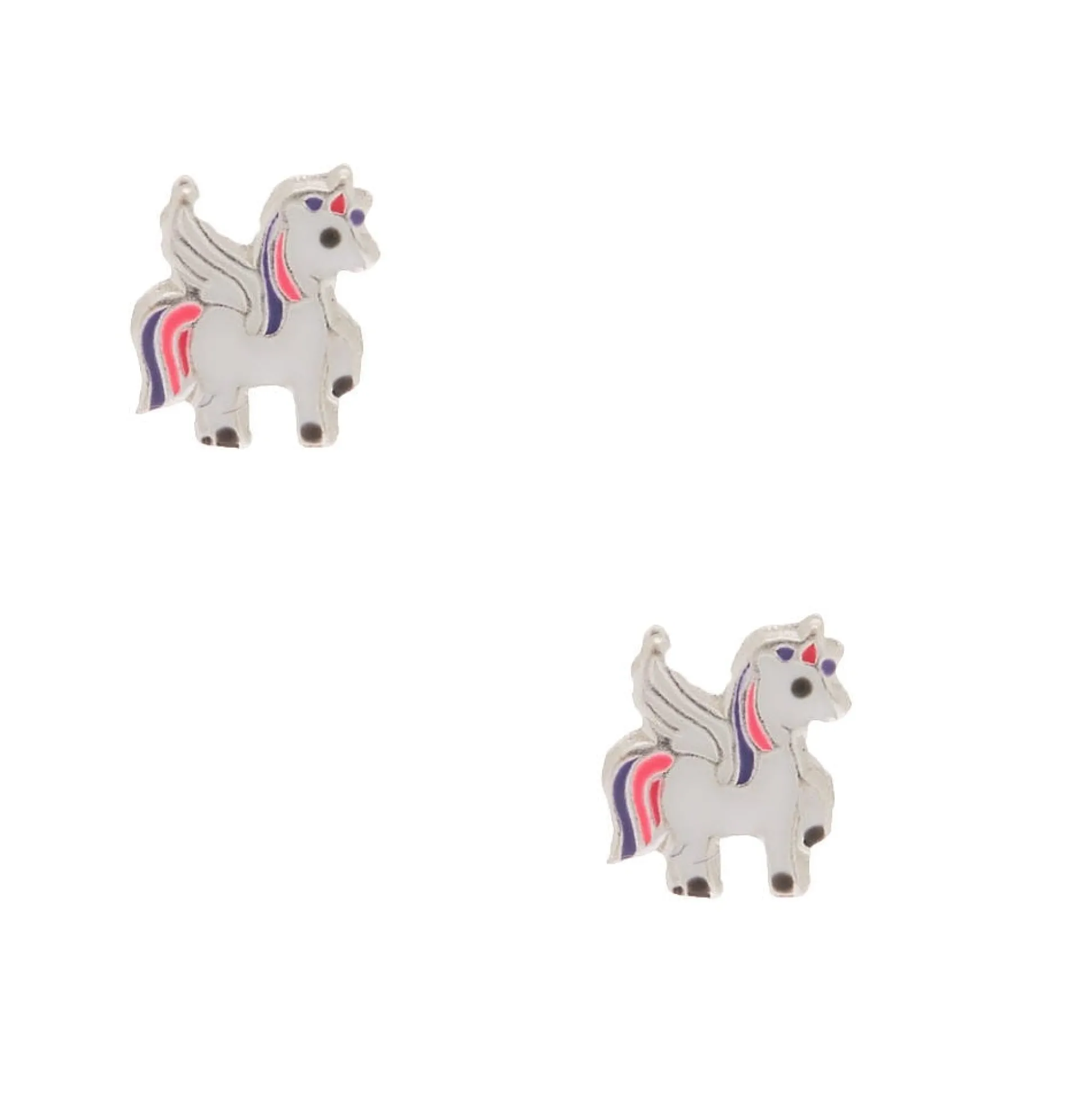 Clous d'oreille Pégase en argent