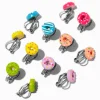 Clous d'oreilles à clip donuts glacés - Lot de 6