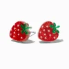 Clous d'oreilles à paillettes fraise