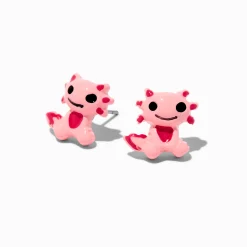 Clous d'oreilles axolotls roses
