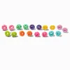 Clous d'oreilles donut arc-en-ciel à paillettes - Lot de 9
