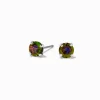 Clous d'oreilles en zircon cubique 5 mm iridescents AB arc-en-ciel