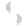 Clous d'oreilles feuille en argent