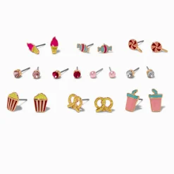 Clous d'oreilles friandises cinéma - Lot de 10