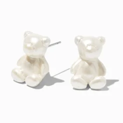 Clous d'oreilles ours couleur nacrée