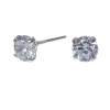 Clous d'oreilles ronds 5mm en zircon d'imitation cubique