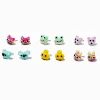 Clous d'oreilles visage animal adorable - Lot de 6