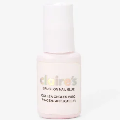 Colle pour faux ongles transparente avec pinceau