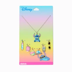 Collier à breloques d'été en exclusivité chez Claire's Disney Stitch