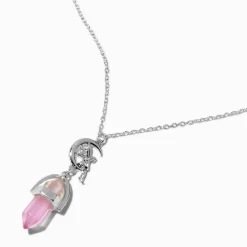 Collier à pendentif mystique fée violet qui change de couleur en réaction aux UV
