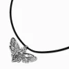 Collier à pendentif papillon de nuit céleste