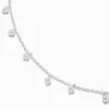 Collier de breloques confetti en perles d'imitation blanches