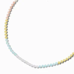 Collier de chaîne perlé pastel