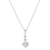 Collier délicat à pendentif en zircon d'imitation cubique