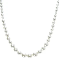 Collier perles d'imitation graduées