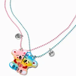 Colliers à pendentif jumeaux koala tons pastel Best Friends - Lot de 2