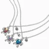 Colliers à pendentif tortue iridescente Best Friends - Lot de 3
