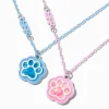 Colliers à pendentifs shaker patte best friends - Lot de 2