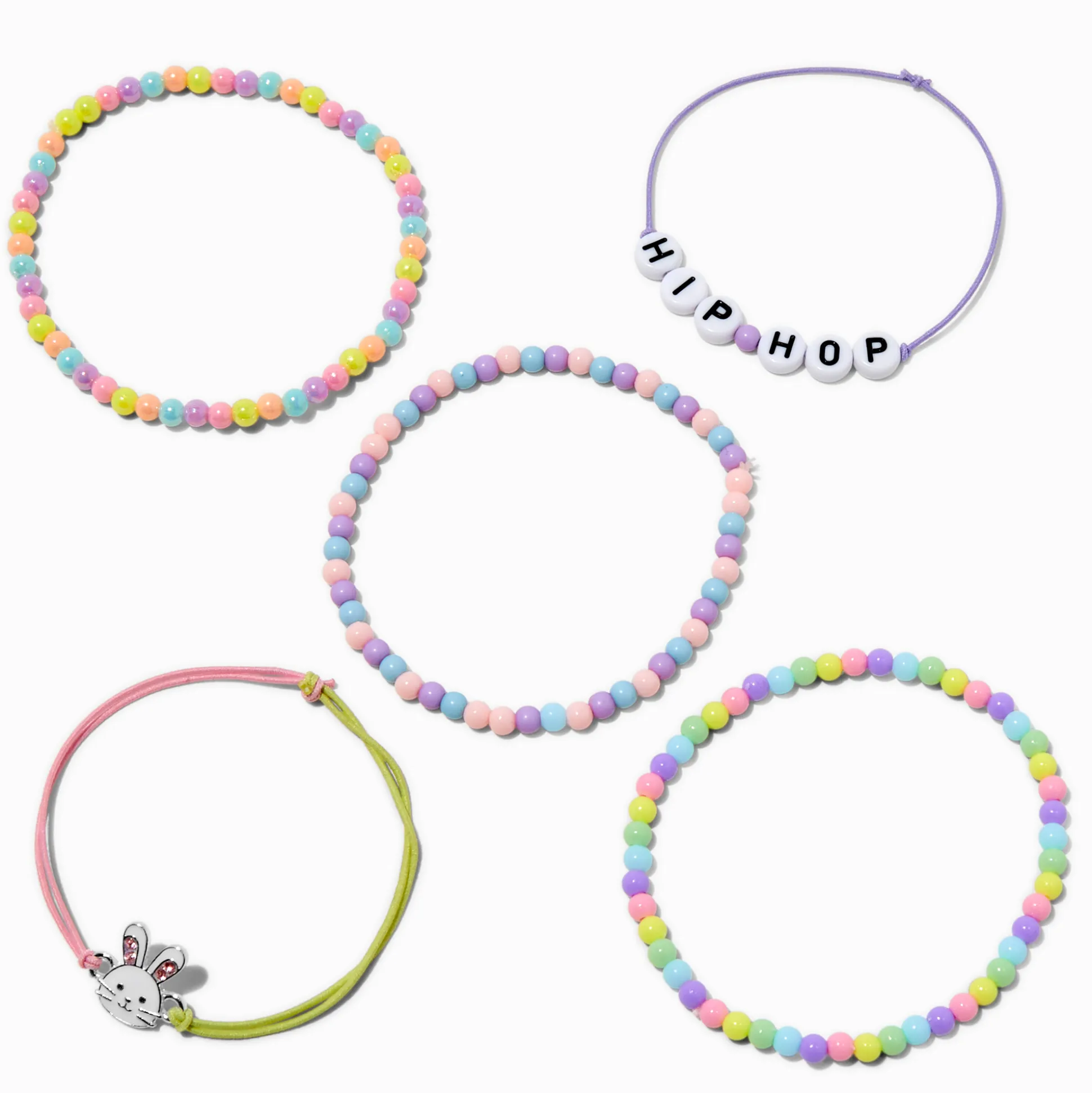 Colliers perlés Pâques - Lot de 3