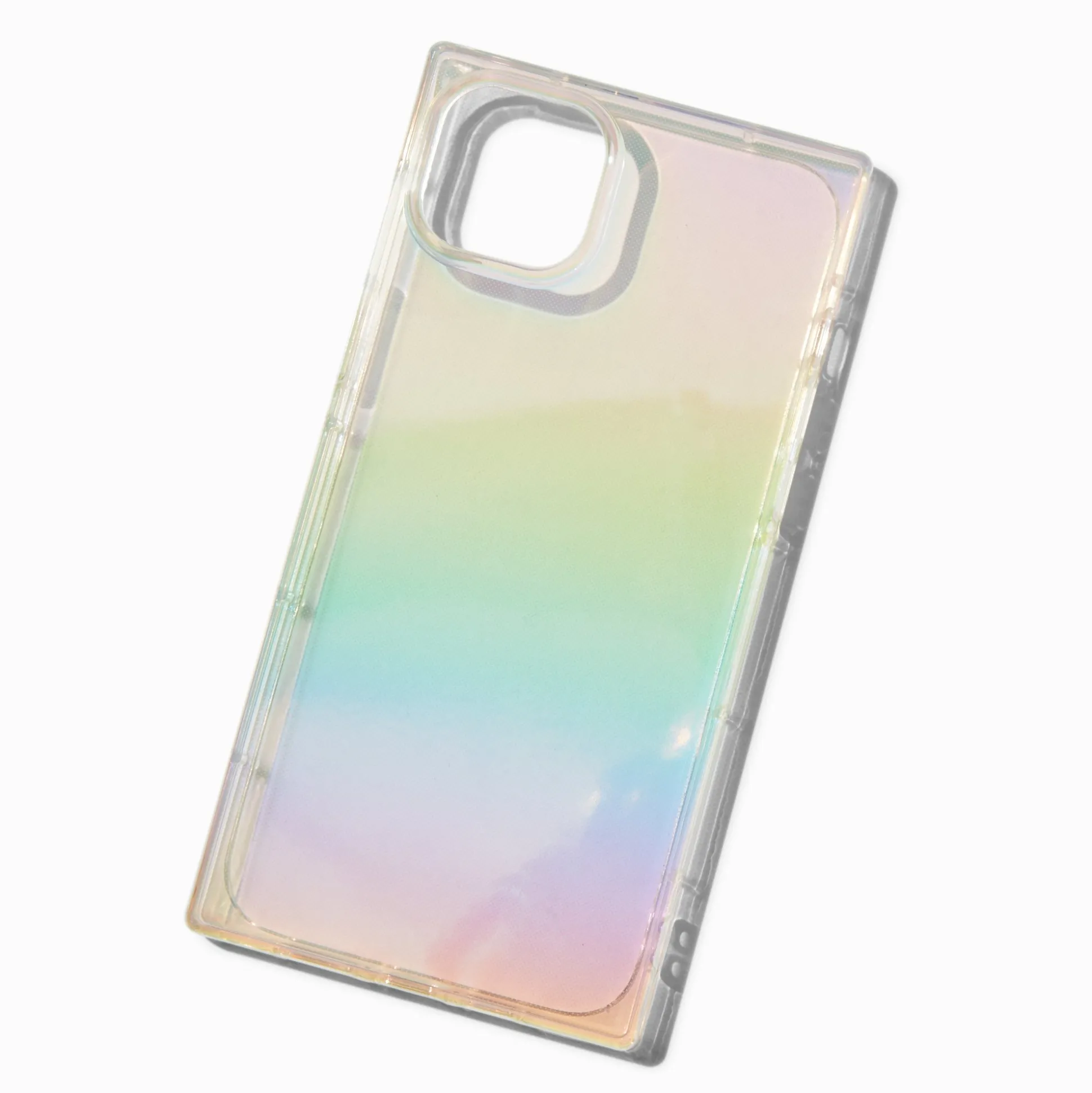 Coque de portable carré holographique - Compatible iPhone® 15 Plus