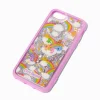 Coque de protection pour portable shaker à sequins Bisounours™ - Compatible avec iPhone® 6/7/8/SE