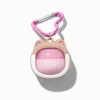 Cotton Candy Cat Carabiner Lip Balm Keyring
