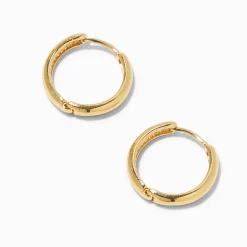 Créoles à charnière 12 mm couleur doré jaune C LUXE by Claire’s