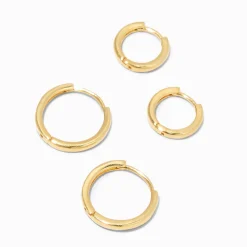 Créoles 8 et 12 mm couleur doré jaune C LUXE by Claire’s - Lot de 2