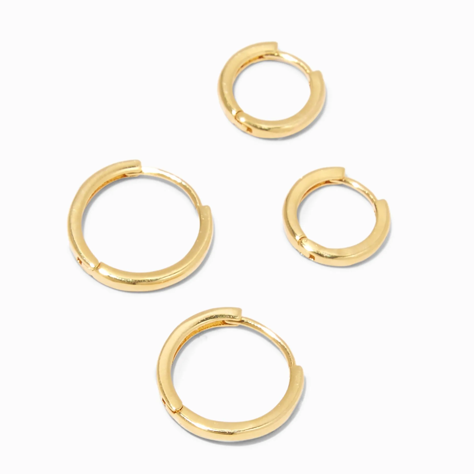 Créoles 8 et 12 mm couleur doré jaune C LUXE by Claire’s - Lot de 2