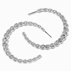 Créoles bulles couleur argentée