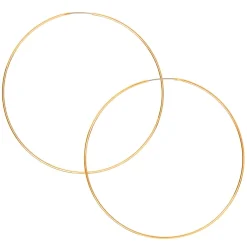 Créoles élégantes 60 mm couleur doré