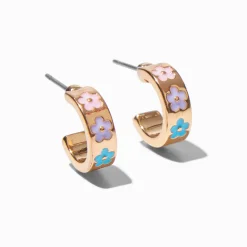 Créoles marguerites pastel